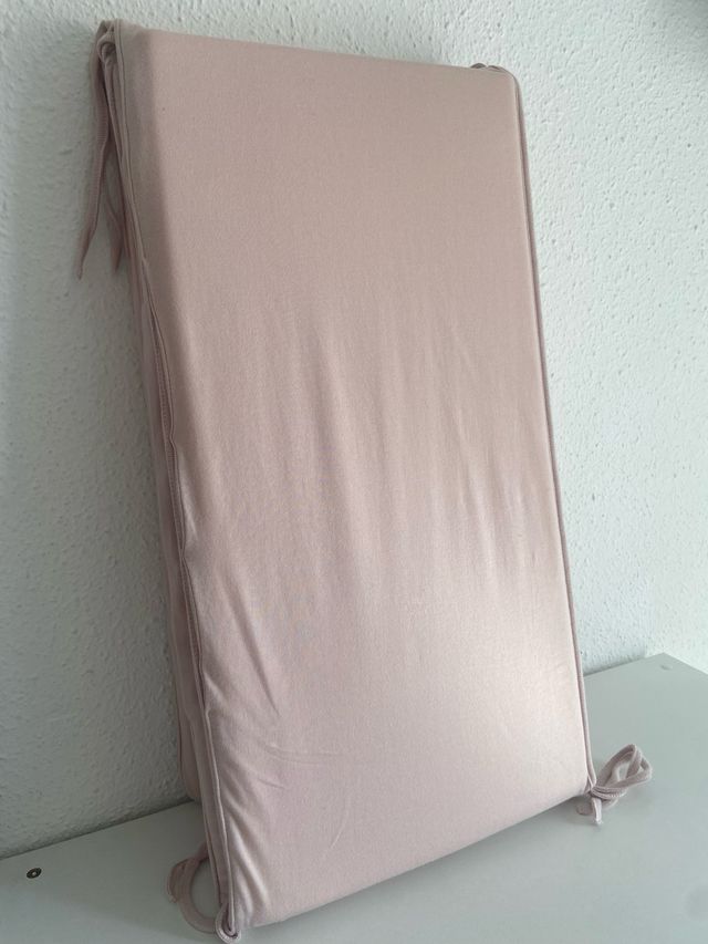 Protector cuna bebé - Rosa empolvado