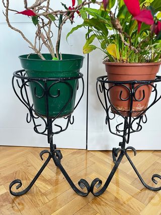 Maceteros/Pedestales Forja Artesanal