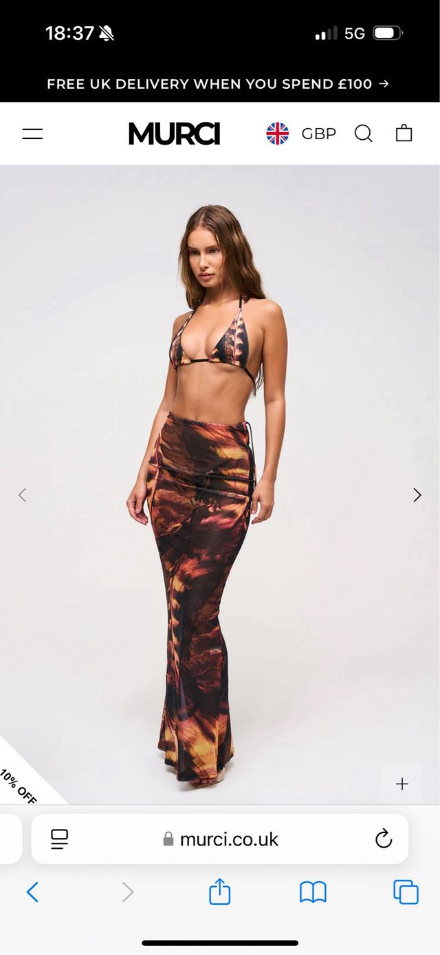 Falda larga tubo Sin estrenar