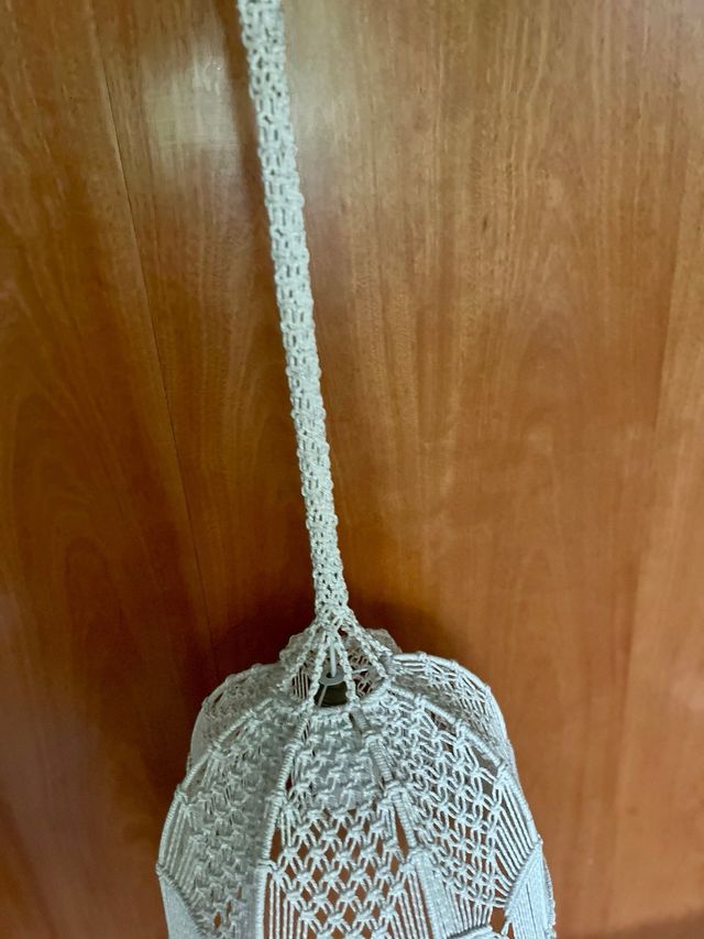Lámpara colgante de Macramé Beige