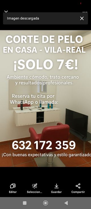 Peluquero en Villareal.
