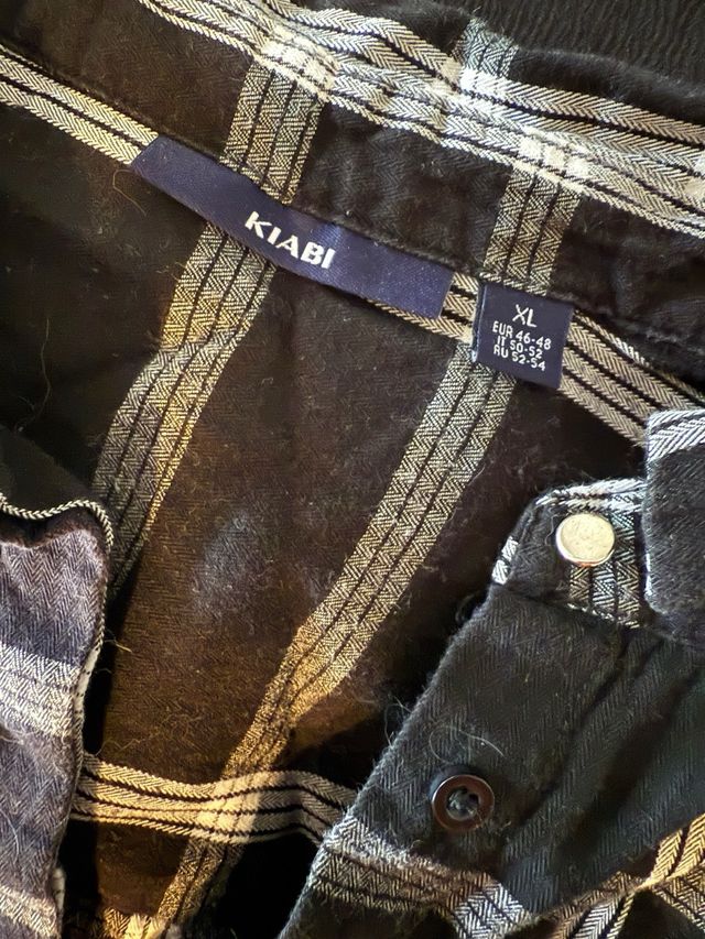 Camicia Kiabi nera e bianca