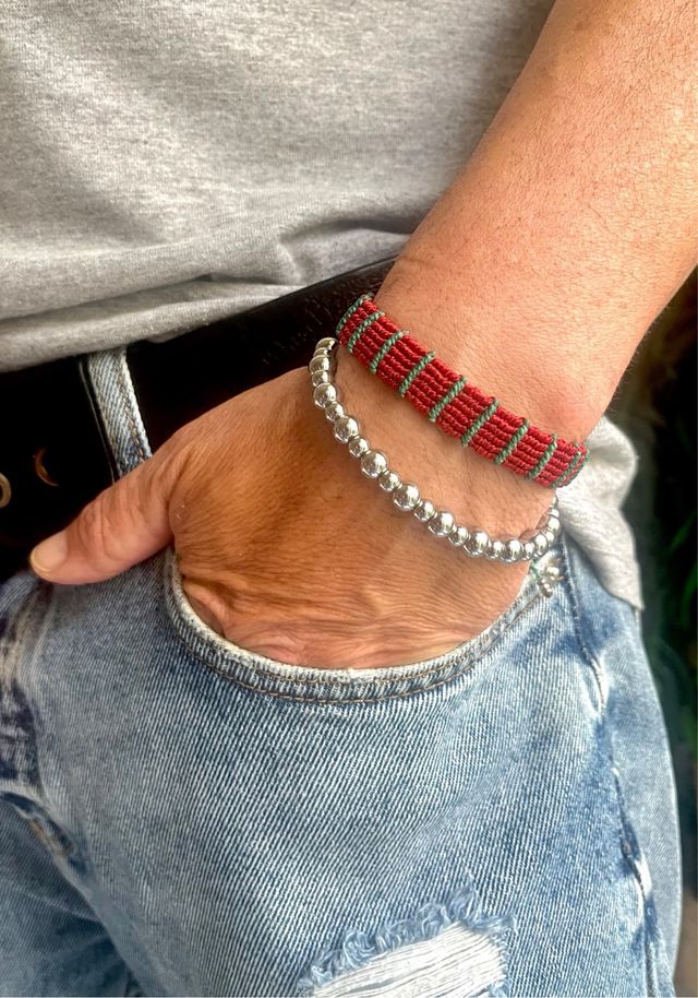 Pulseras patchwork macrame