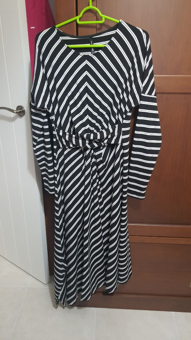 Vestido rayas Stradivarius