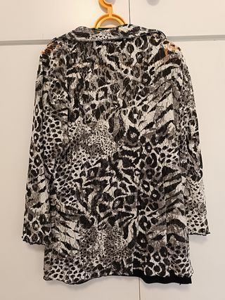 Blusa negra y gris Punt Roma - Talla M