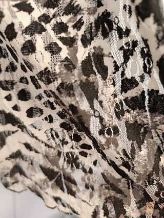 Blusa negra y gris Punt Roma - Talla M