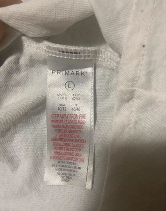 Canotta donna colore panna taglia L