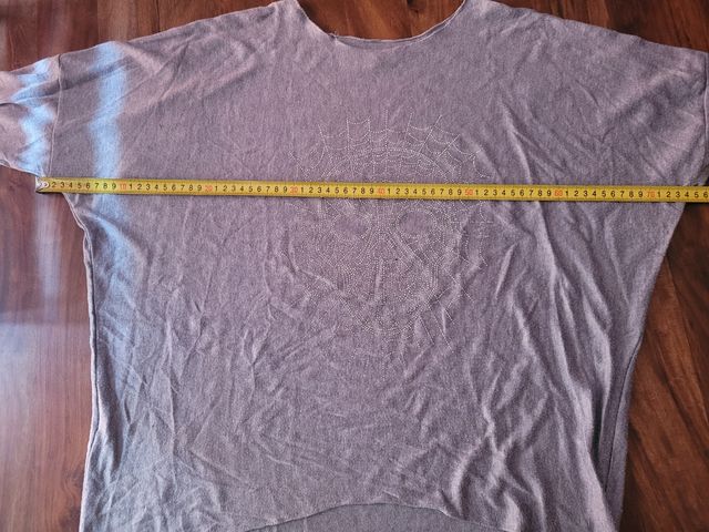 Jersey gris de punto invierno