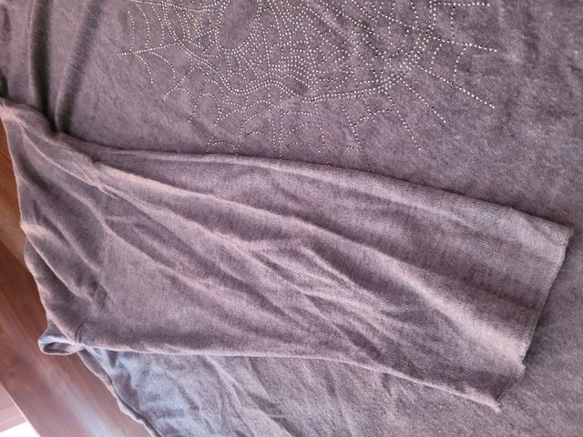 Jersey gris de punto invierno