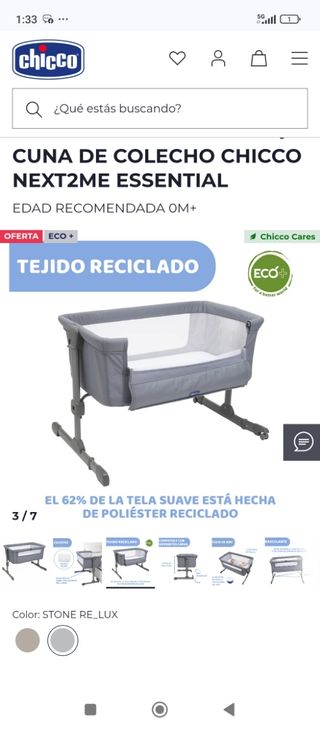 Cuna Colecho Chicco Next2Me Essential