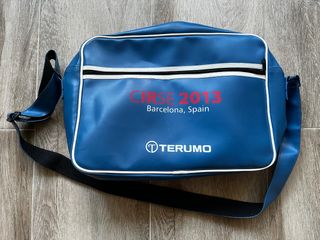 Bandolera vintage Barcelona para portátil