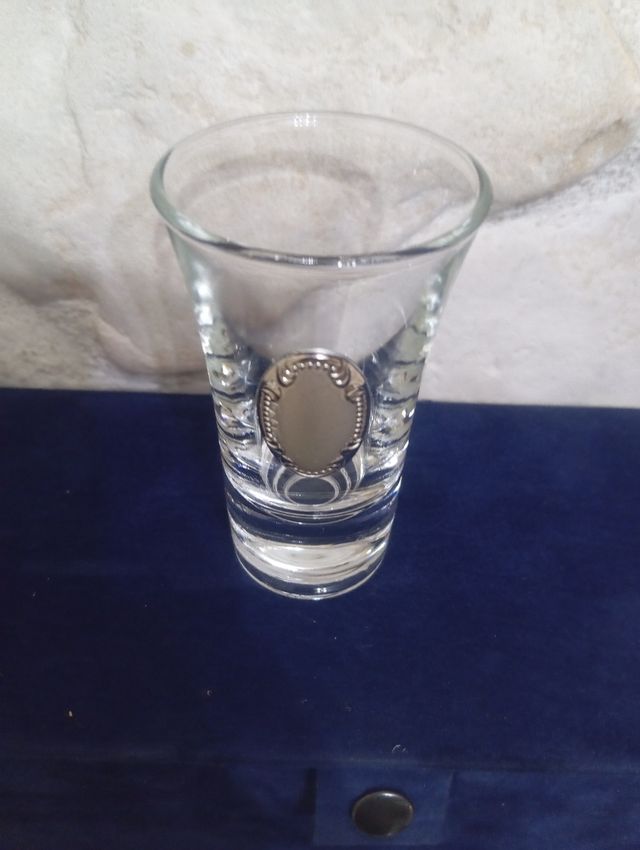 Bicchieri da shot cristallo argento - 6 pz