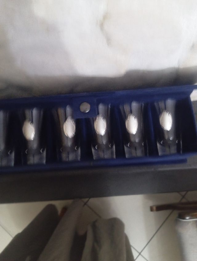 Bicchieri da shot cristallo argento - 6 pz