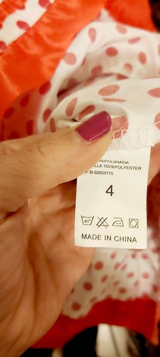 Traje flamenca niña. Talla 4