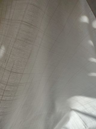 2 cortinas algodón tupido blanco crudo