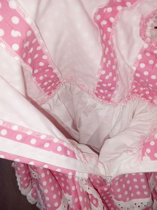 Traje Flamenca niña 2 años lunares rosa