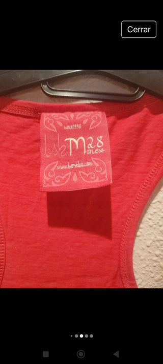Camiseta cereza Bershka 
