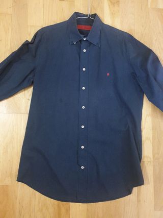 Camisa hombre manga larga azul