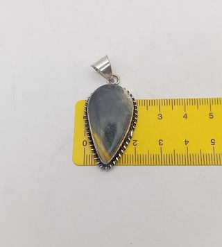 Collar de Jaspe Abejorro Baño Plata