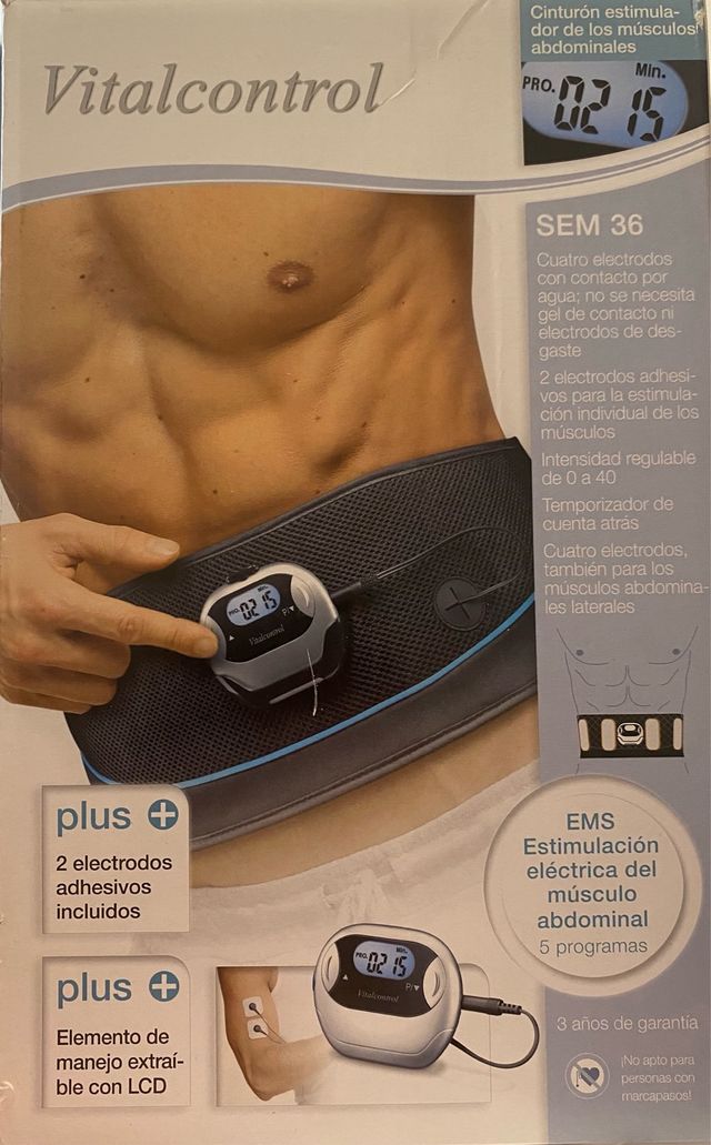 Vitalcontrol Cinturón Electroestimulador Abdominal