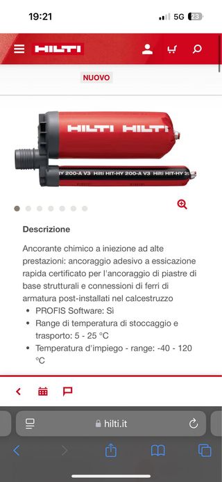 Malta da iniezione HILTI HITHY 200A