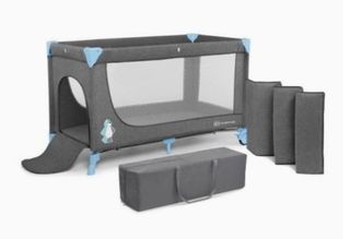 Cuna de viaje Kinderkraft Joy gris