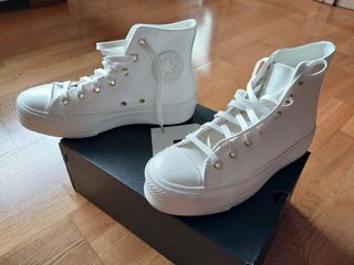 Botas Converse blancas plataforma - Talla 38