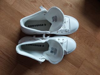 Botas Converse blancas plataforma - Talla 38