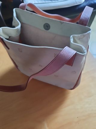 ELEGANTE Y FINO BOLSO DE PIEL DE CABALLO BEIGE