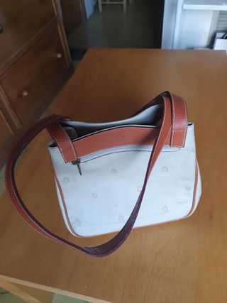 ELEGANTE Y FINO BOLSO DE PIEL DE CABALLO BEIGE