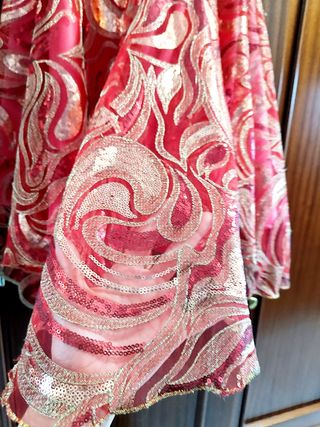 Vestido rosa fucsia XS hecho por mi madre

