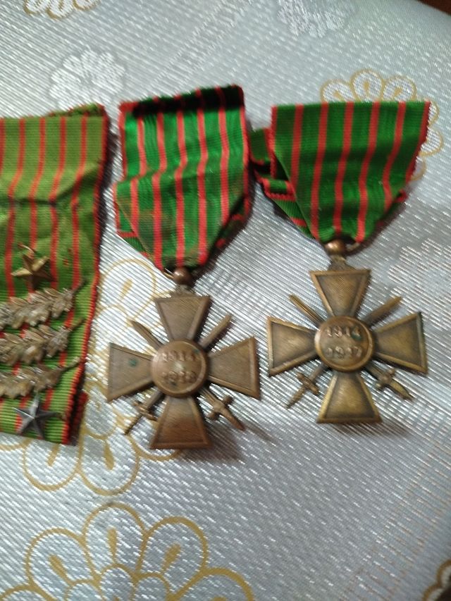 Medallas militares francesas WWI, diferentes años