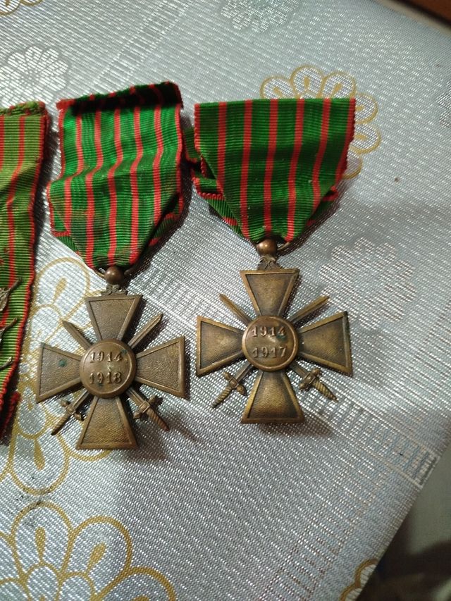 Medallas militares francesas WWI, diferentes años