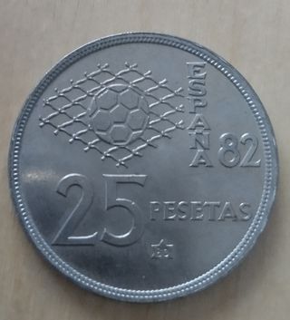Lote 7 monedas Juan Carlos I del Mundial 82