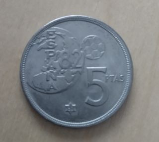 Lote 7 monedas Juan Carlos I del Mundial 82