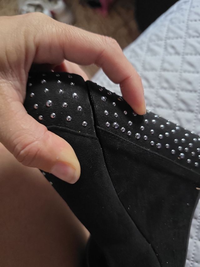 Xti - Zapatos cuña negros talla 38