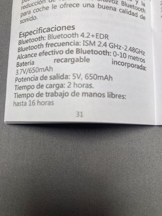Bluetooth para el coche