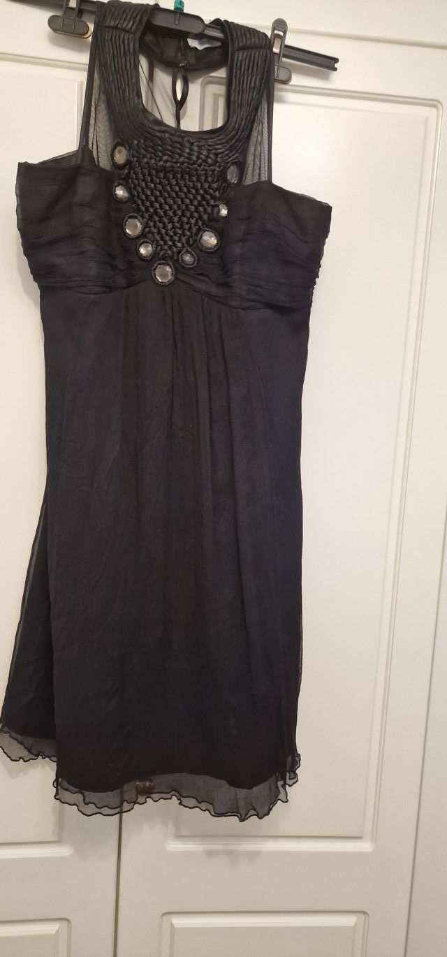 Vestido de gasa negro