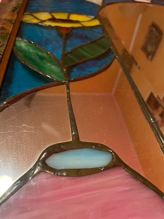 Specchio decori vetro piombato