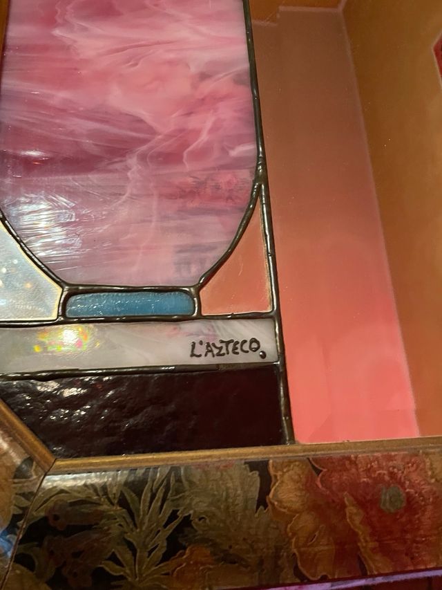 Specchio decori vetro piombato