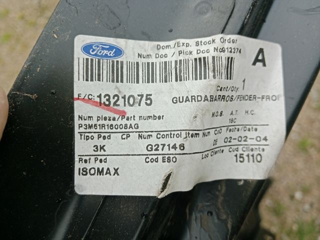 Aletas delanteras Ford Focus C-Max