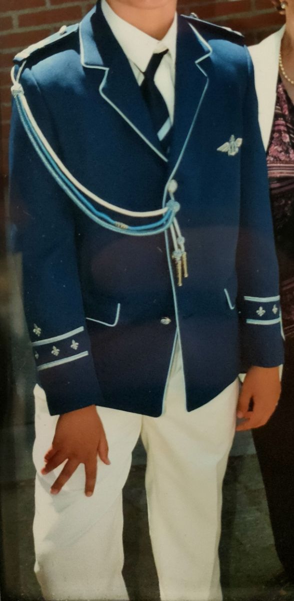 Traje comunión niño azul talla 12/13