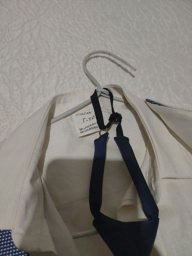 Traje comunión niño azul talla 12/13