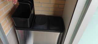 Cubo reciclaje 3 compartimentos - 45L