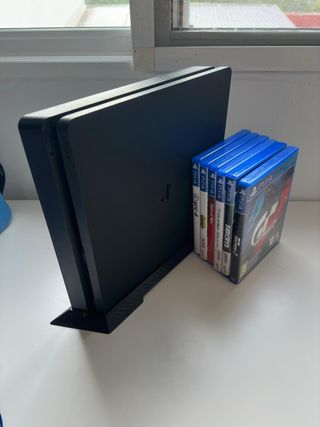 PS4 Slim (Playstation 4) + Mando + 2 juegos