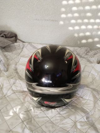 Casco moto NZI diseño fuego