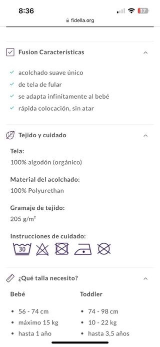 Fidella Fusion - Portabebés mochila porteo