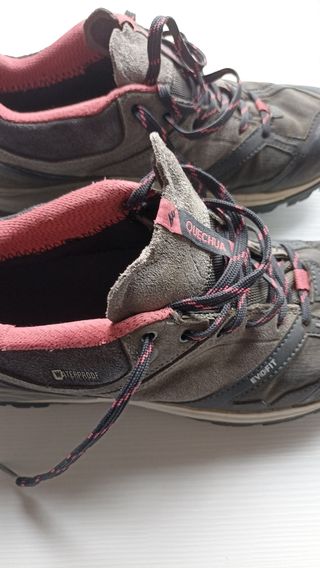 Zapatillas Quechua montaña mujer grises