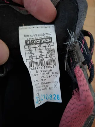 Zapatillas Quechua montaña mujer grises