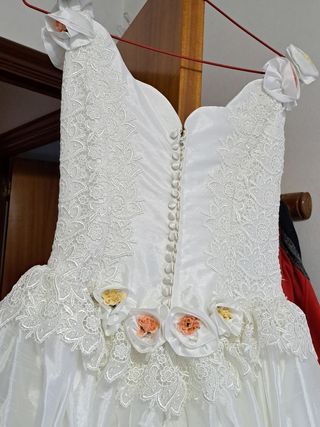 Vestido novia blanco roto